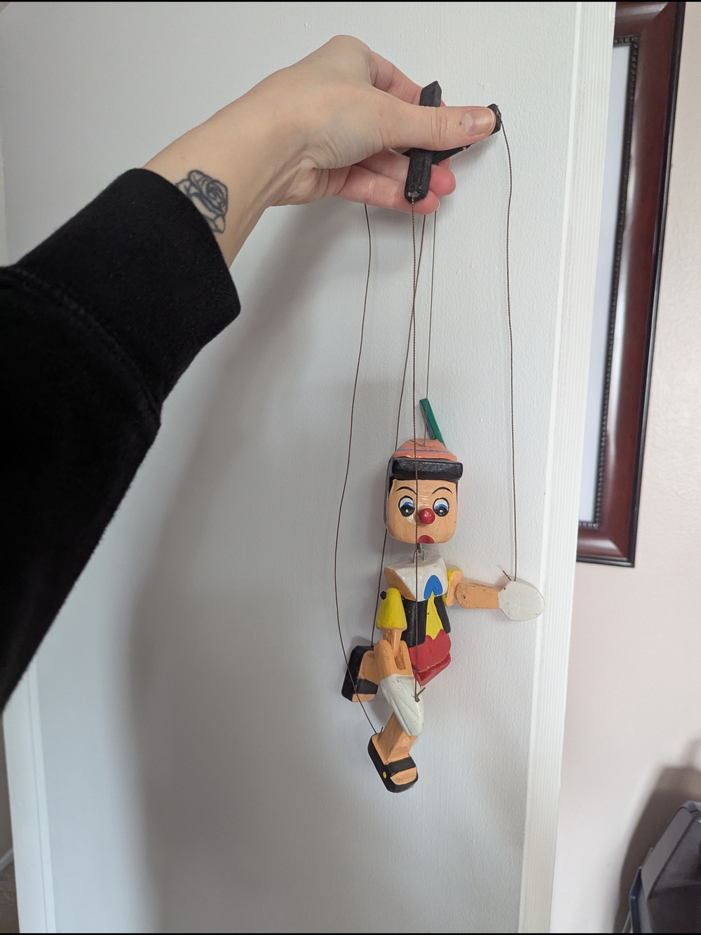 Hand-Painted Pinocchio Wooden Marionette